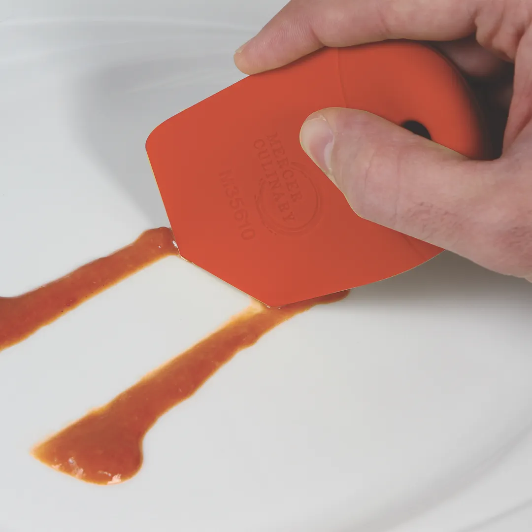 Mercer M35610 Silicone Wedge, 45°, 3/4" x 2-1/2" (2-1/4" Tip), 480°F Heat-Resistant, Dishwasher Safe