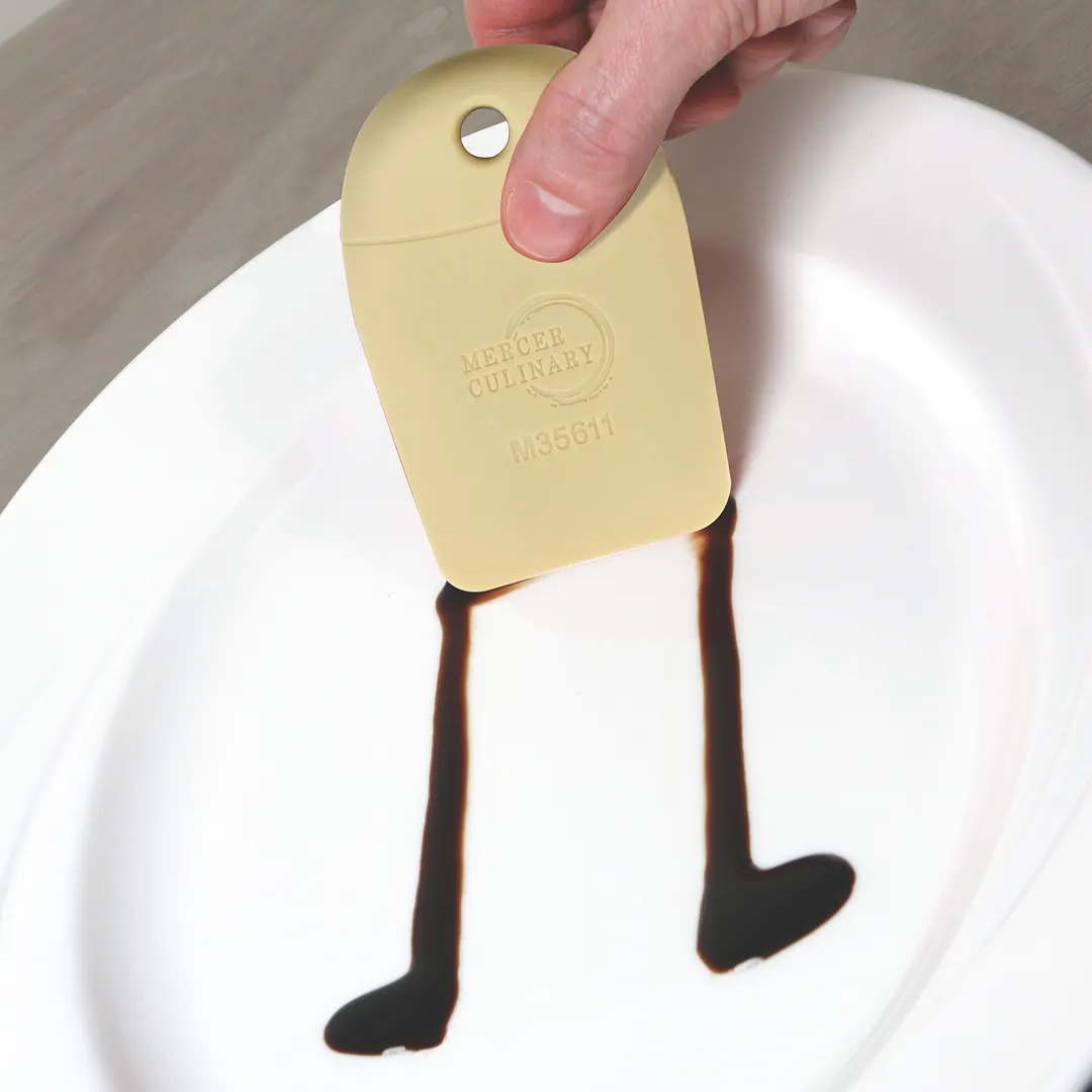 Mercer M35611 Silicone Plating Wedge 3/4" x 2-1/2" Overall 480°F Heat-Resist Color-Code Dishwasher