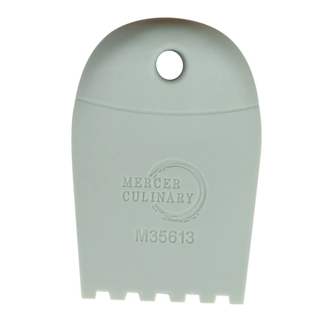 Mercer M35613 Silicone Wedge 3/4" x 2-1/2" 2-1/4" Tip 5mm Notch 480°F Color-Coded Dishwasher Safe