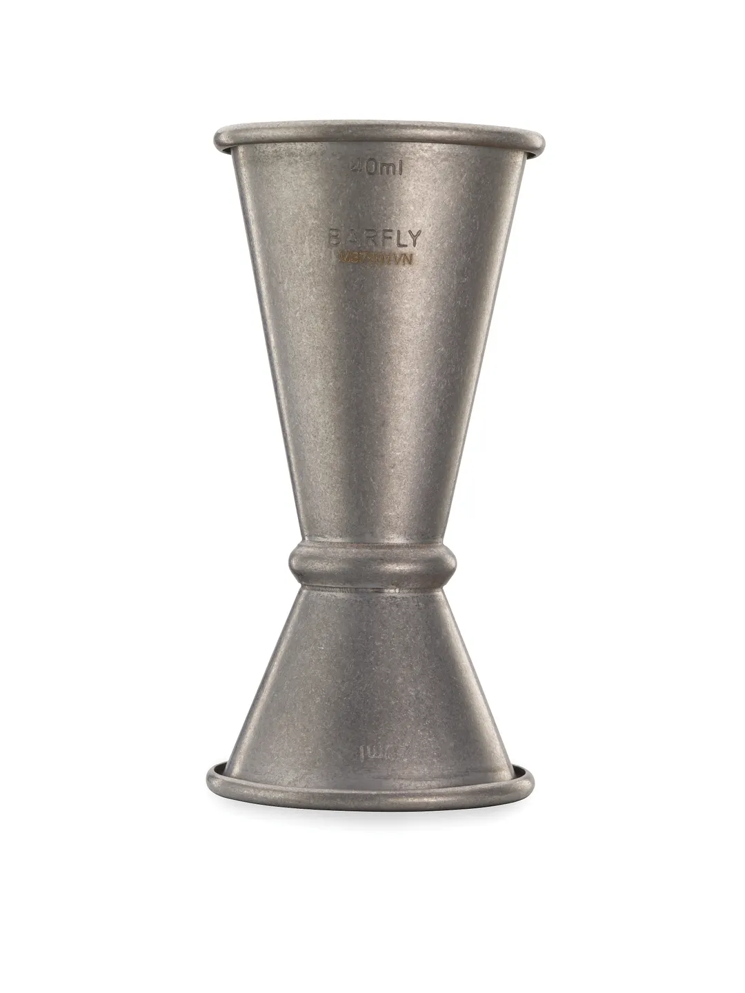 Mercer M37001VN Barfly Bar Jigger – 20 ml (0.67 oz) / 40 ml (1.35 oz), 18/8 Steel, Vintage
