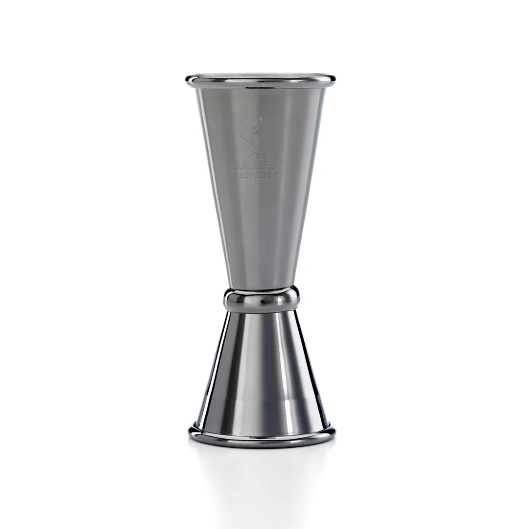 Mercer M37003BK Barfly Jigger, 1-Oz / 1.5-Oz, 18/8 Steel, Metal Black-Plated