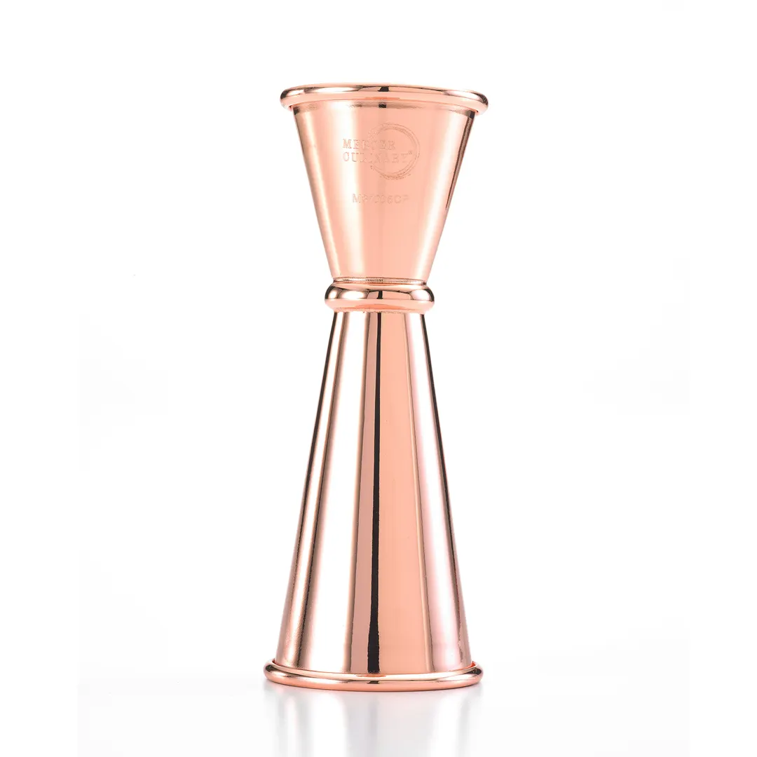 Mercer M37005CP Barfly Jigger, 1 oz / 2 oz, 18/8 Steel, Markings, Copper-Plated
