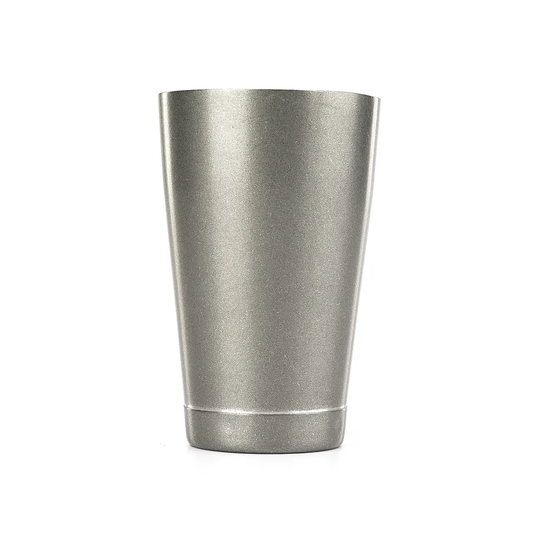 Mercer M37007VN Shaker – 18 oz, 3‑1/2" Dia x 5" H, Stainless Steel, Satin, Vintage Look