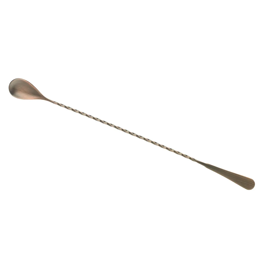 Mercer M37010ACP Barfly Bar Spoon, 13-3/16" Length, Stainless Steel, Antique Copper-Plated