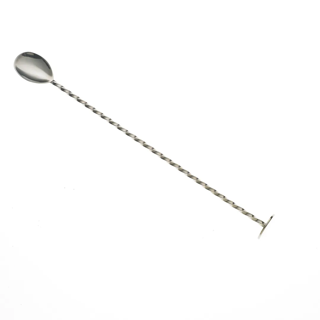 Mercer M37018 Barfly Bar Spoon with Muddler, 11-13/16" (30 cm) 18/8 Stainless Steel- 10"-11" Length