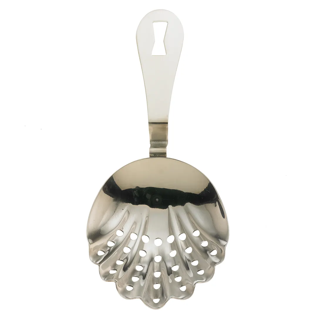 Mercer M37029 Barfly Julep Strainer, 7" Length, Welded Handle, Hanging Hole, 18/8 Stainless Steel