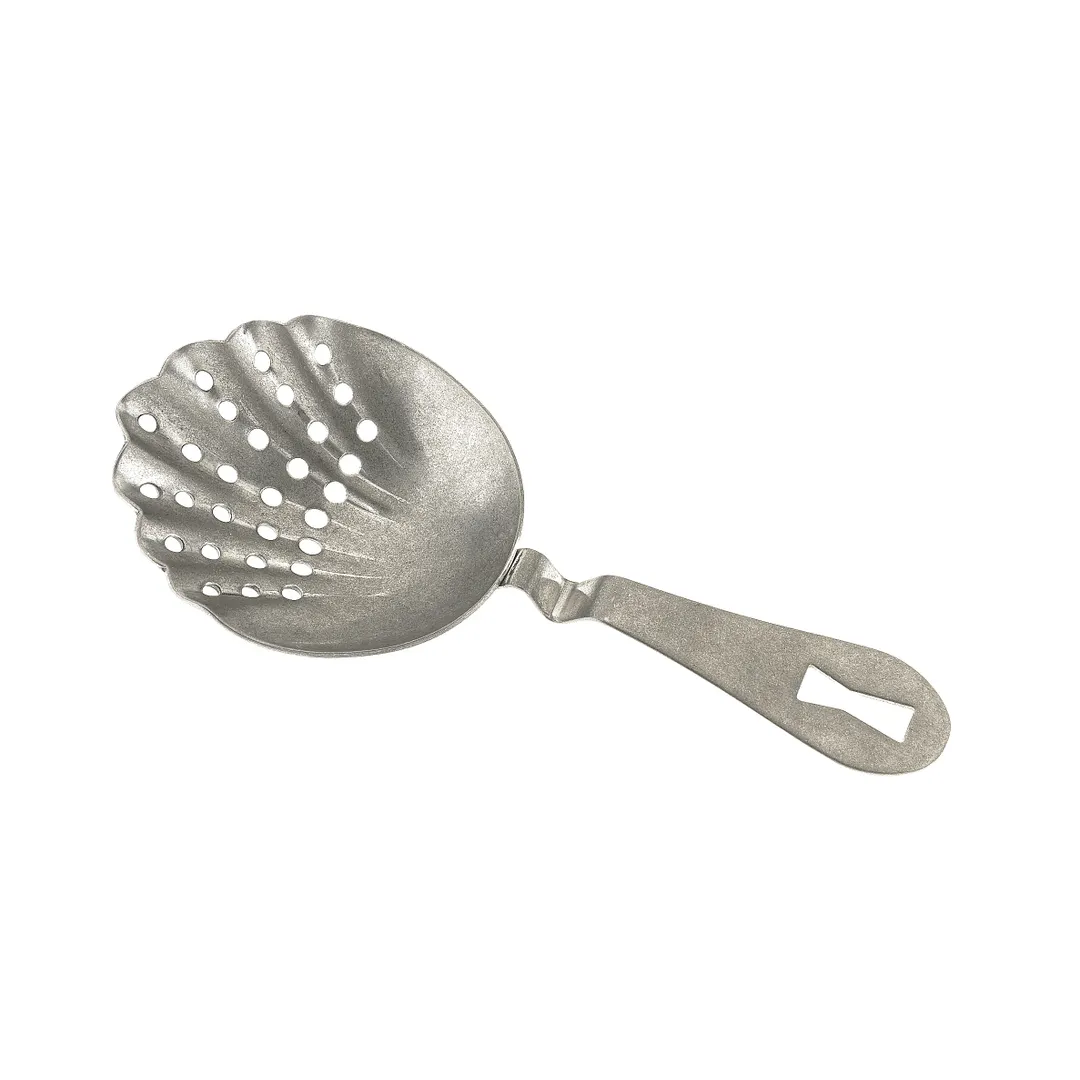 Mercer M37029VN Barfly Julep Strainer, 7" Length, Welded Handle With Hanging Hole, 18/8 Steel