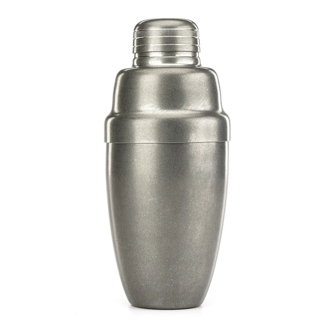Mercer M37038VN Barfly Cocktail Shaker, 17 oz (500 ml) 3‑Piece Stainless Steel, Vintage