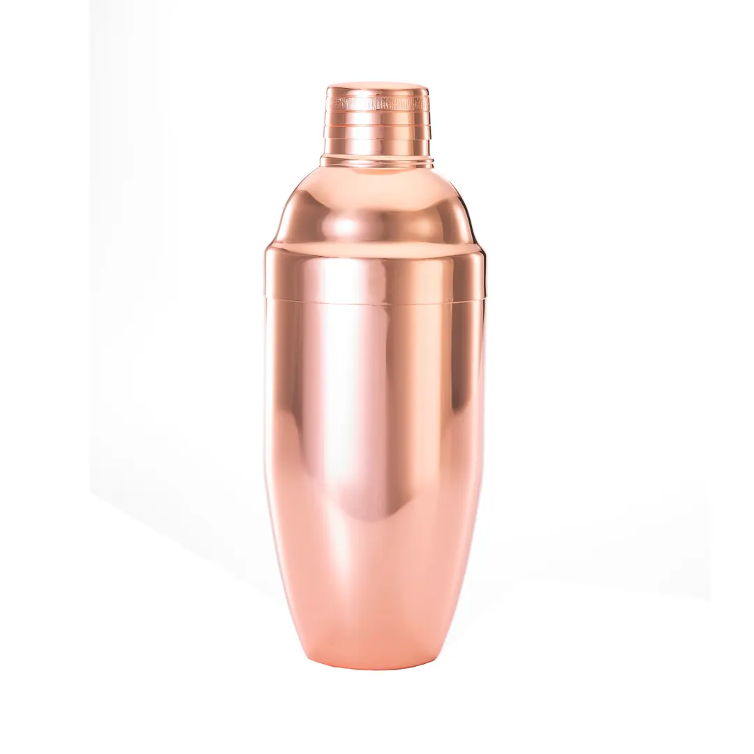 Mercer M37039CP Barfly Cocktail Shaker, 24 oz 3‑Piece, Copper‑Plated Steel Core – Bar Essential