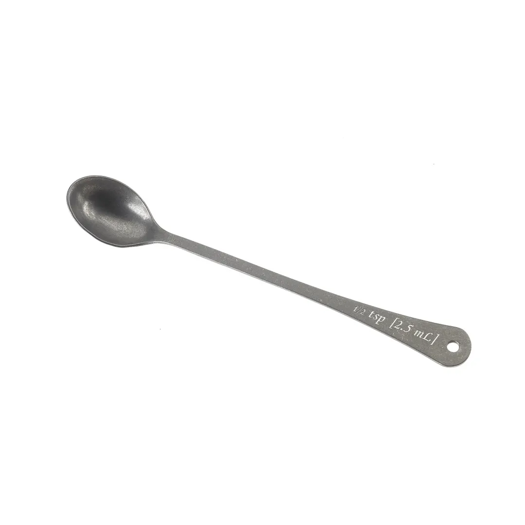 Mercer M37040 Barfly Bar Spoon, 6" (0.5 Tsp/2.5 Ml) Etched, Hanging Hole, 18/8 Stainless Vintage