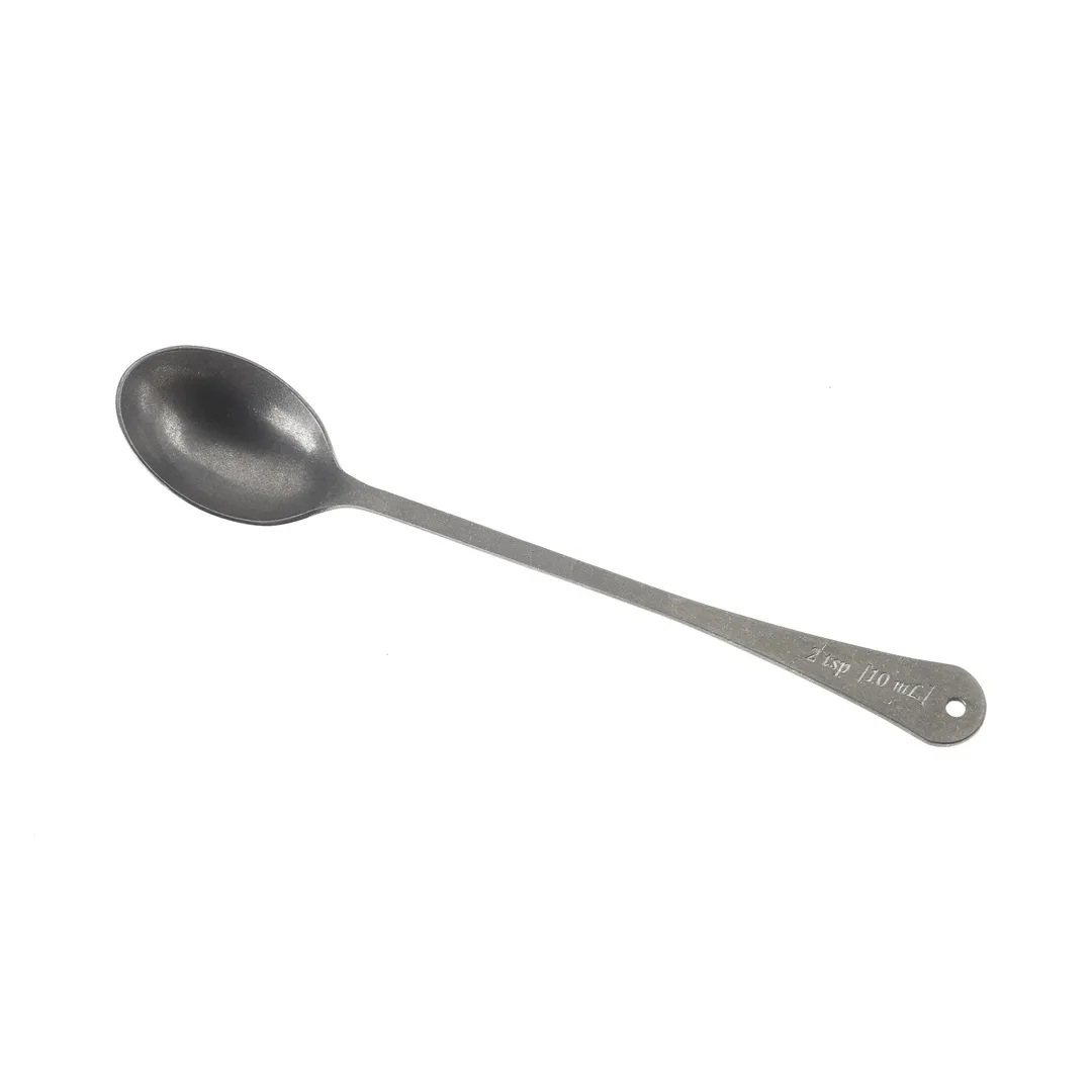 Mercer M37043 Barfly Bar Spoon, 2 tsp (10 ml), 7‑7/8" Etched Marks, Vintage, 18/8 Stainless Steel