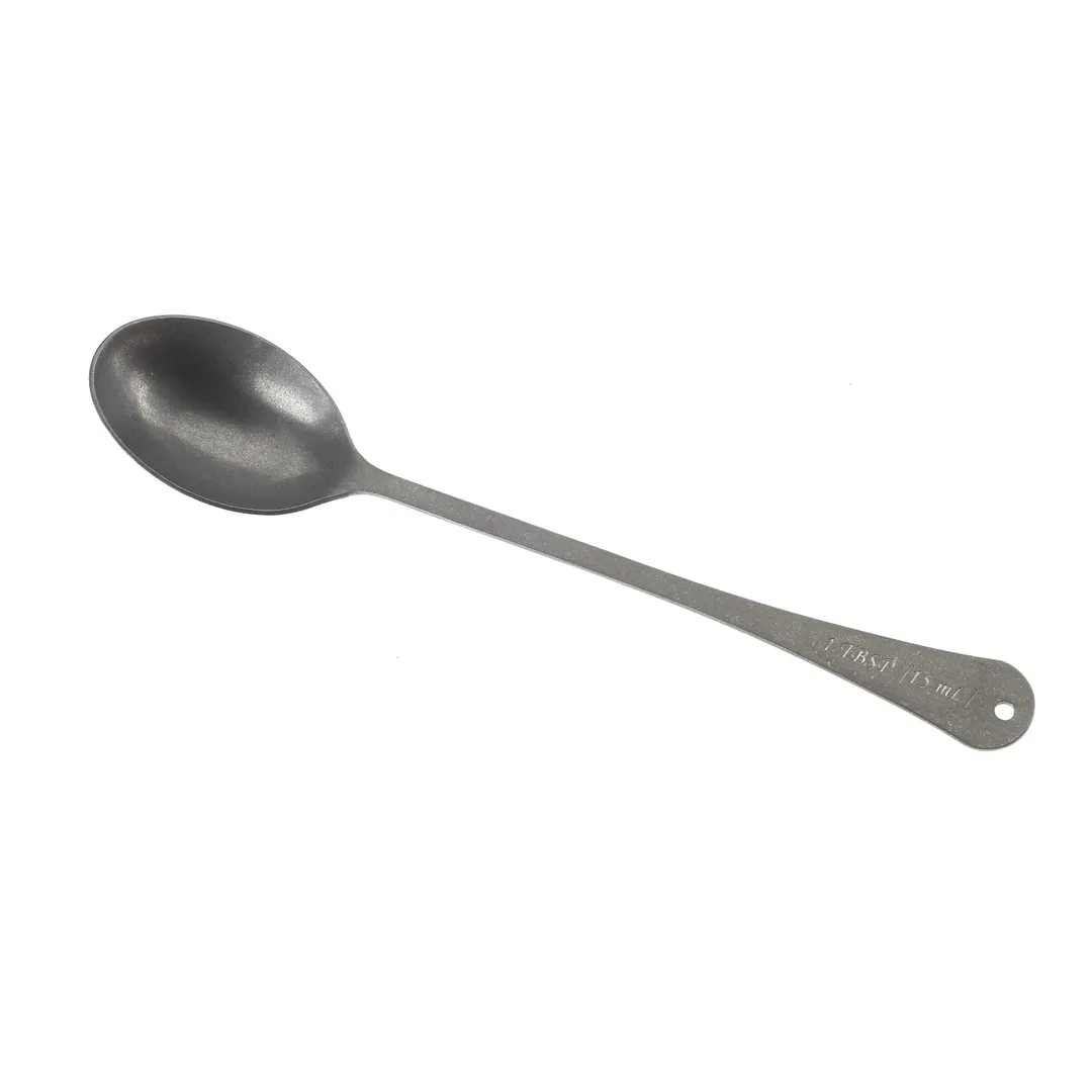 Mercer M37044 Bar Spoon, 1 Tbsp (15 ml) 8½" Length, Etched, Hanging Hole, 18/8 Steel, Vintage Finish