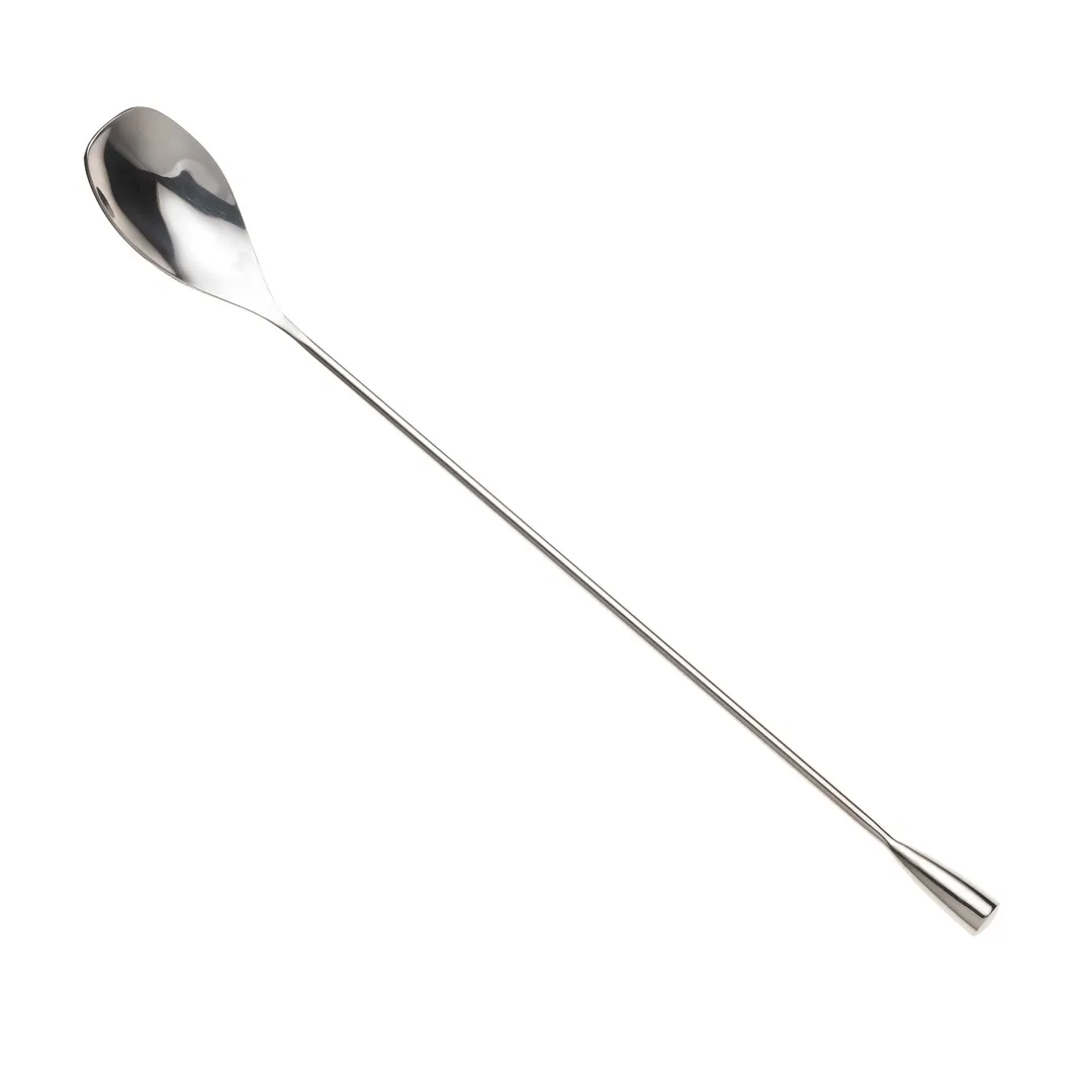 Mercer M37045 Barfly Bar Spoon – 11-7/8" Angled Solid Shaft, 18/8 Stainless Steel, 10"‑11" Length