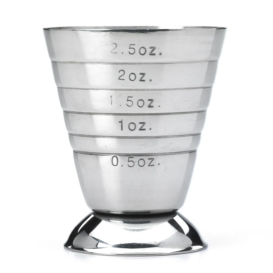 Mercer M37069 Barfly Measuring Cup, 2.5 oz (5 Tbsp / 7.5 ml) Footed Base, Stainless Steel