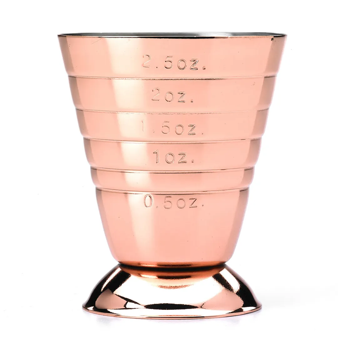 Mercer M37069CP Barfly Measuring Cup 2.5 oz (5 Tbsp/7.5 ml) Stainless Steel, Copper, Base