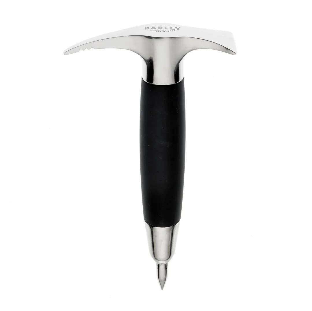 Mercer M37074 Barfly "The Hammer" Ice Pick, 7-1/2" Blade, Stainless Steel, Rubber Grip Handle
