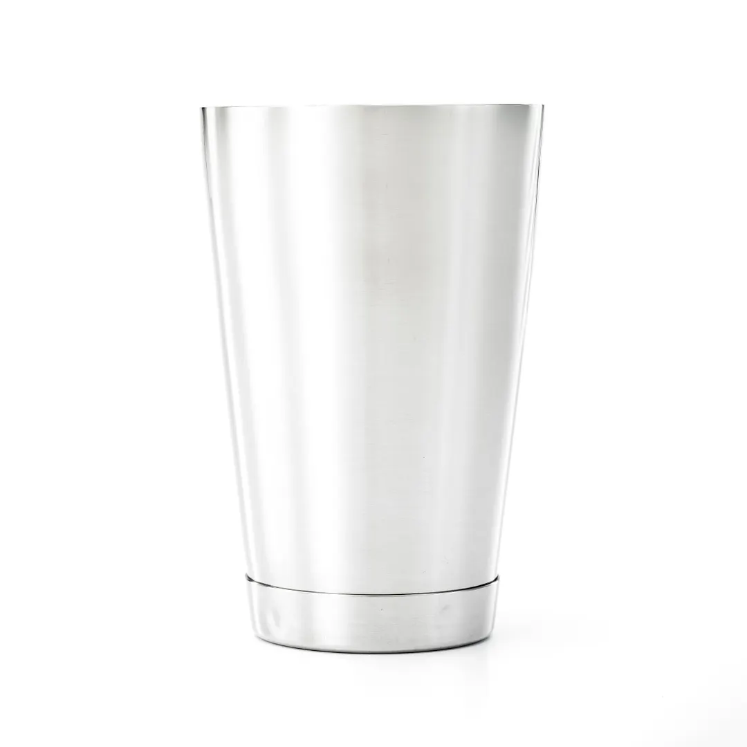 Mercer M37080 Barfly Cocktail Shaker 18 oz, 3‑1/2" × 5" H, Stainless Satin Interior Mirror Exterior