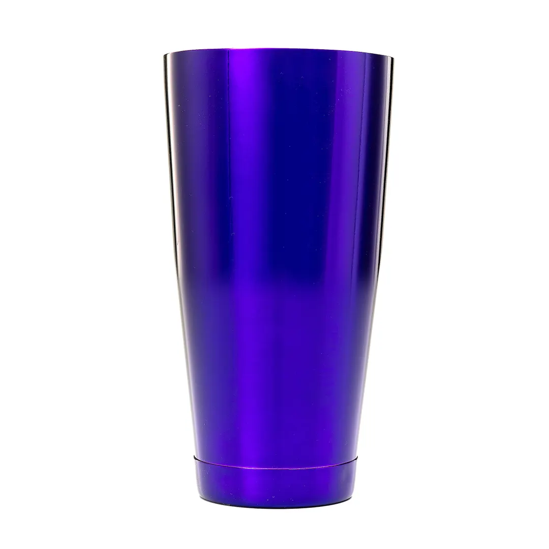 Mercer M37084PU 28 oz Shaker Only – 3-1/2" × 5" Size, 18/8 Stainless Steel, Purple Exterior