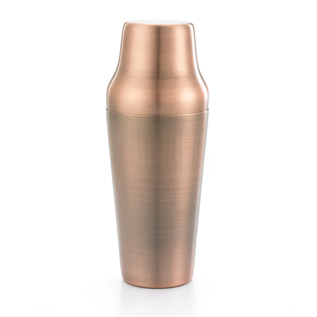 Mercer M37085ACP Barfly Shaker 24 Oz (700 Ml) 2‑Pc, 3‑1/2" Dia × 9‑3/4" H, 18/8 Steel, Copper Finish
