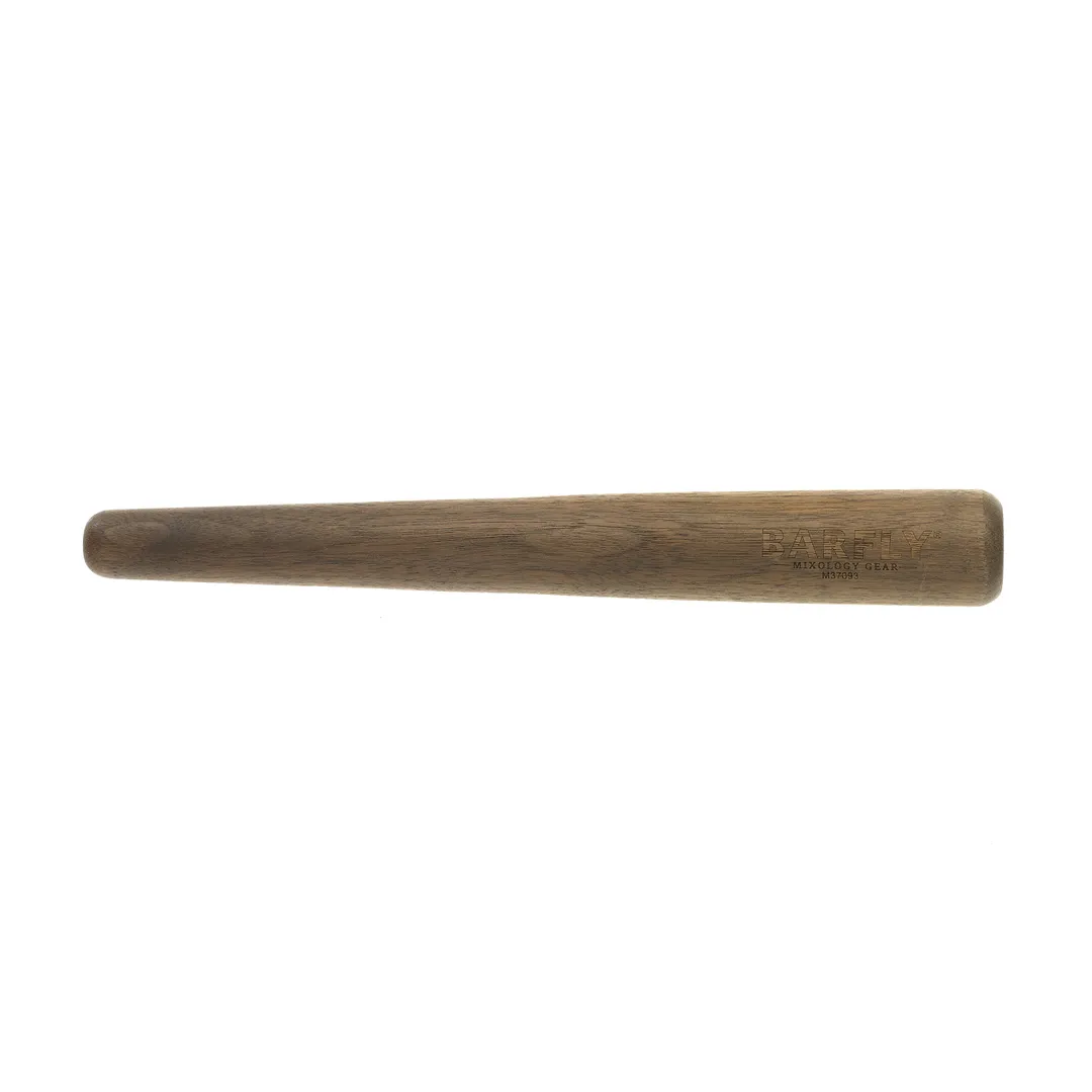 Mercer M37093 Barfly Deluxe Muddler – 12" Tapered Maple Wood, Flat Bottom