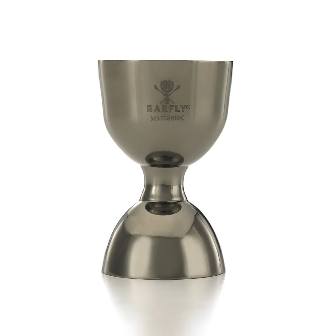 Mercer M37098BK Barfly Jigger - 25 ml / 0.67 oz & 50 ml / 1.69 oz, Stainless, Metal Black