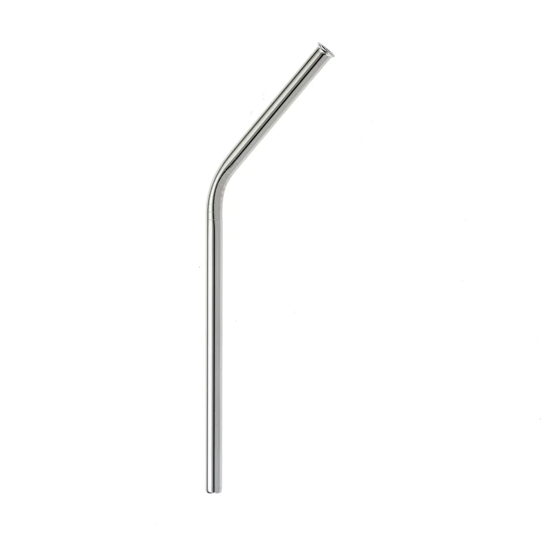 Mercer M37115 Barfly Straw, 1/4" Dia. x 6-1/2" L, Rolled Edge, 18/8 Stainless Steel, Mirror