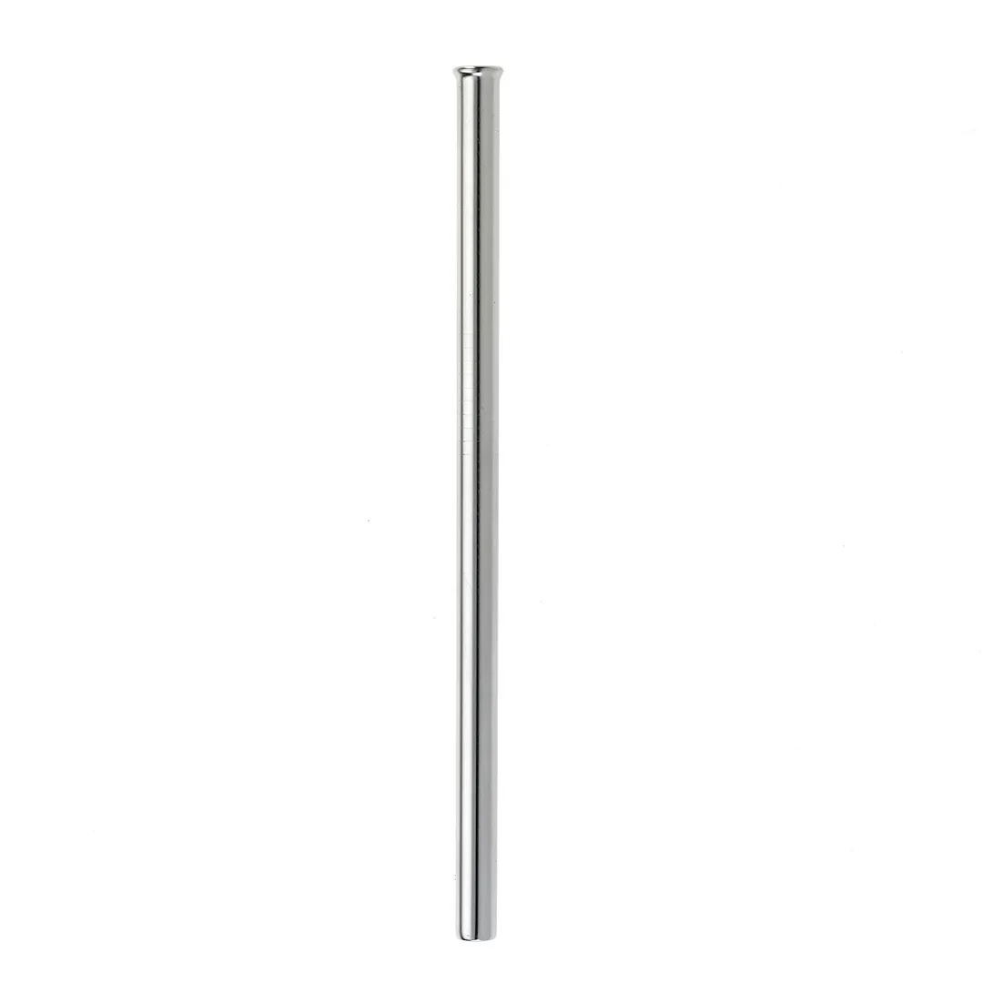 Mercer M37116 Barfly® Straw - 5/16" x 6-1/2" Rolled Top Edge 18/8 Stainless Steel Mirror Finish