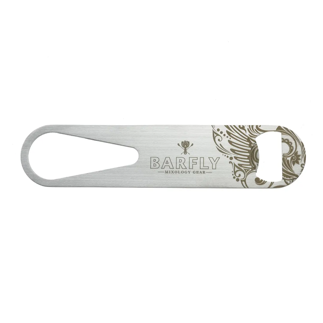 Mercer M37122 - Barfly® Speed Bottle Opener, 7" Handheld Stainless Steel Professional Bar Tool