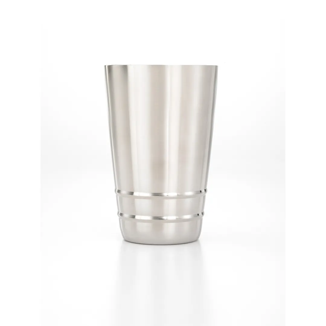 Mercer M37123 Barfly Cocktail Shaker – 18 oz, Mirror‑Finish, Satin‑Finish, 18/8 Stainless Steel
