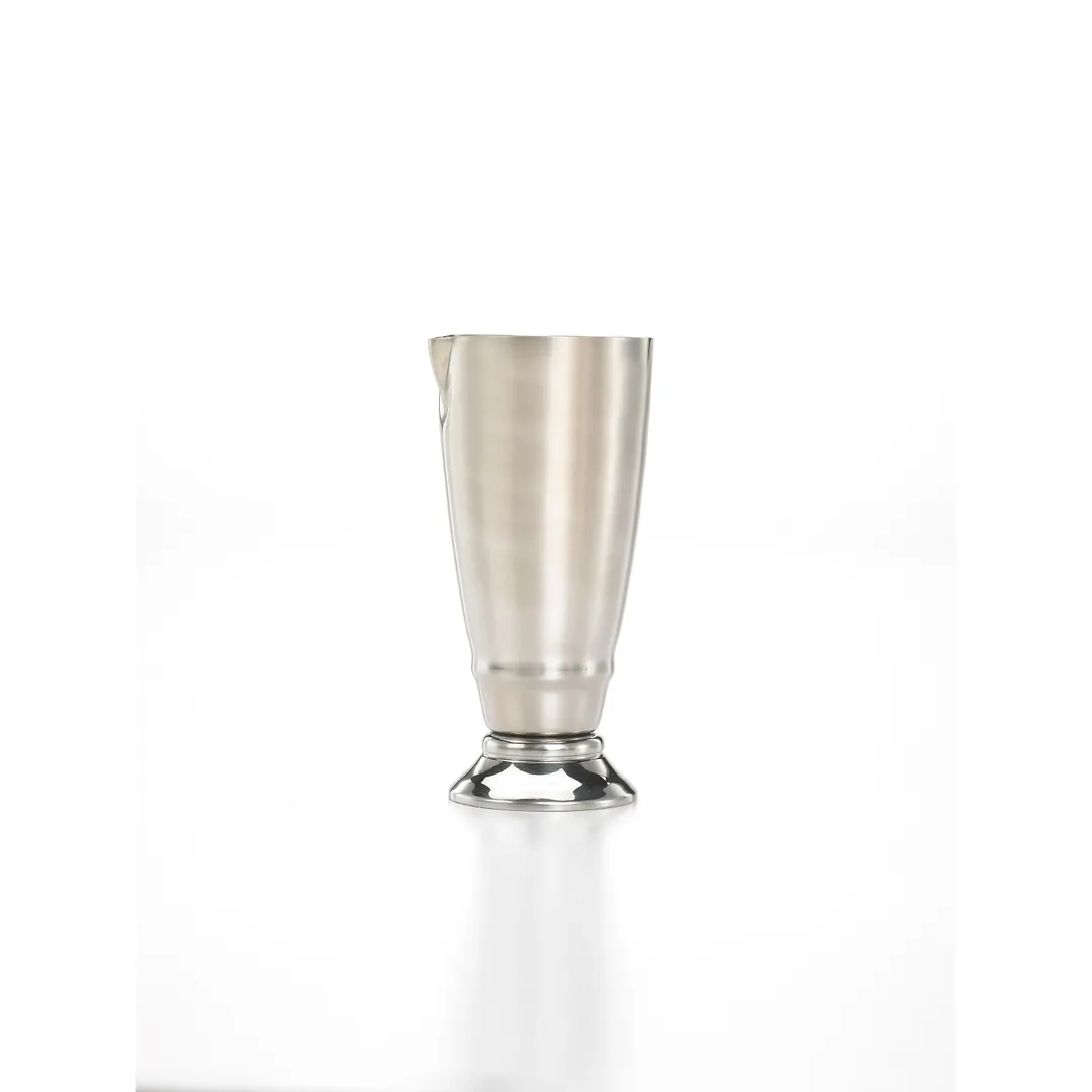 Mercer M37126 Barfly Jigger, 2 oz/-1/4 oz, Stainless, Mirror Exterior, Satin Interior, Spout, Marks