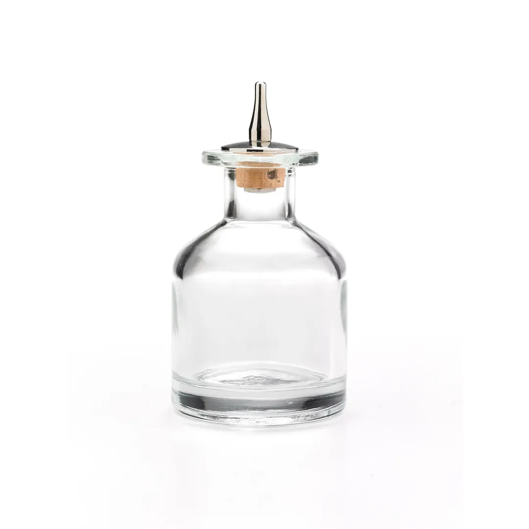 Mercer M37129 - Bitters Bottle Large, 4.4 Oz (130 Ml), 2‑5/8" Dia X 4‑15/16" H, Dasher Top With Cork