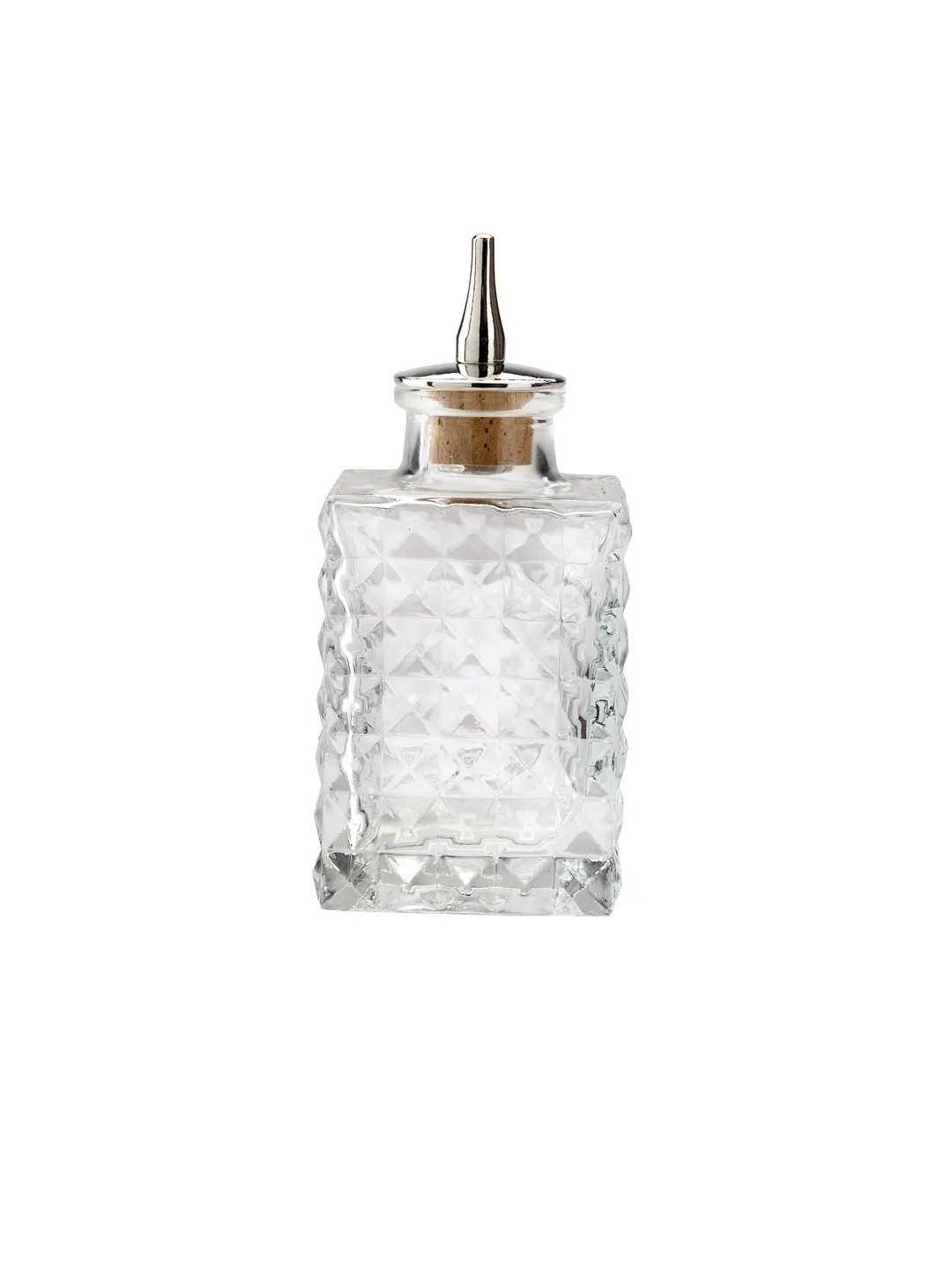 Mercer M37171 Barfly Bitters Bottle, 3 Oz (90 ml) Glass, 2.1" x 2.1" x 4.6" H, Dasher Top with Cork