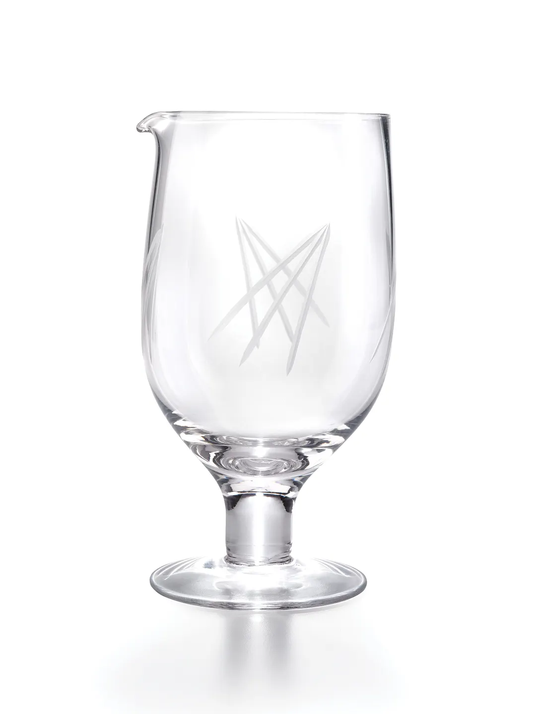 Mercer M37176 - Barfly Glass, 27 oz (800 ml) 4" Dia x 7 1/2" H, Tempered, Pouring Spout