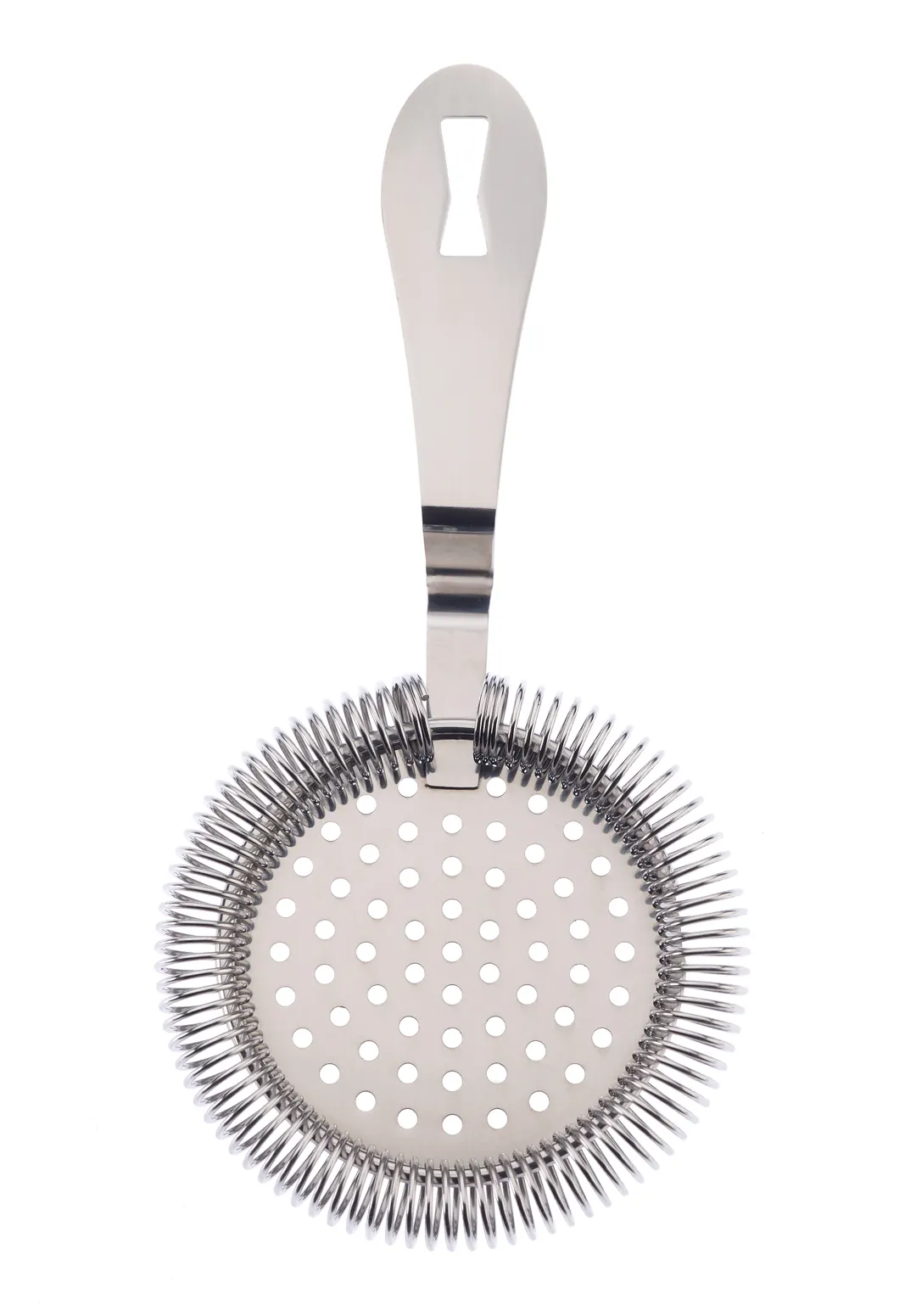 Mercer M37218 Barfly Hawthorne Bar Strainer, 7 1/4" Length, Hanging Hole, 18/8 Stainless Steel