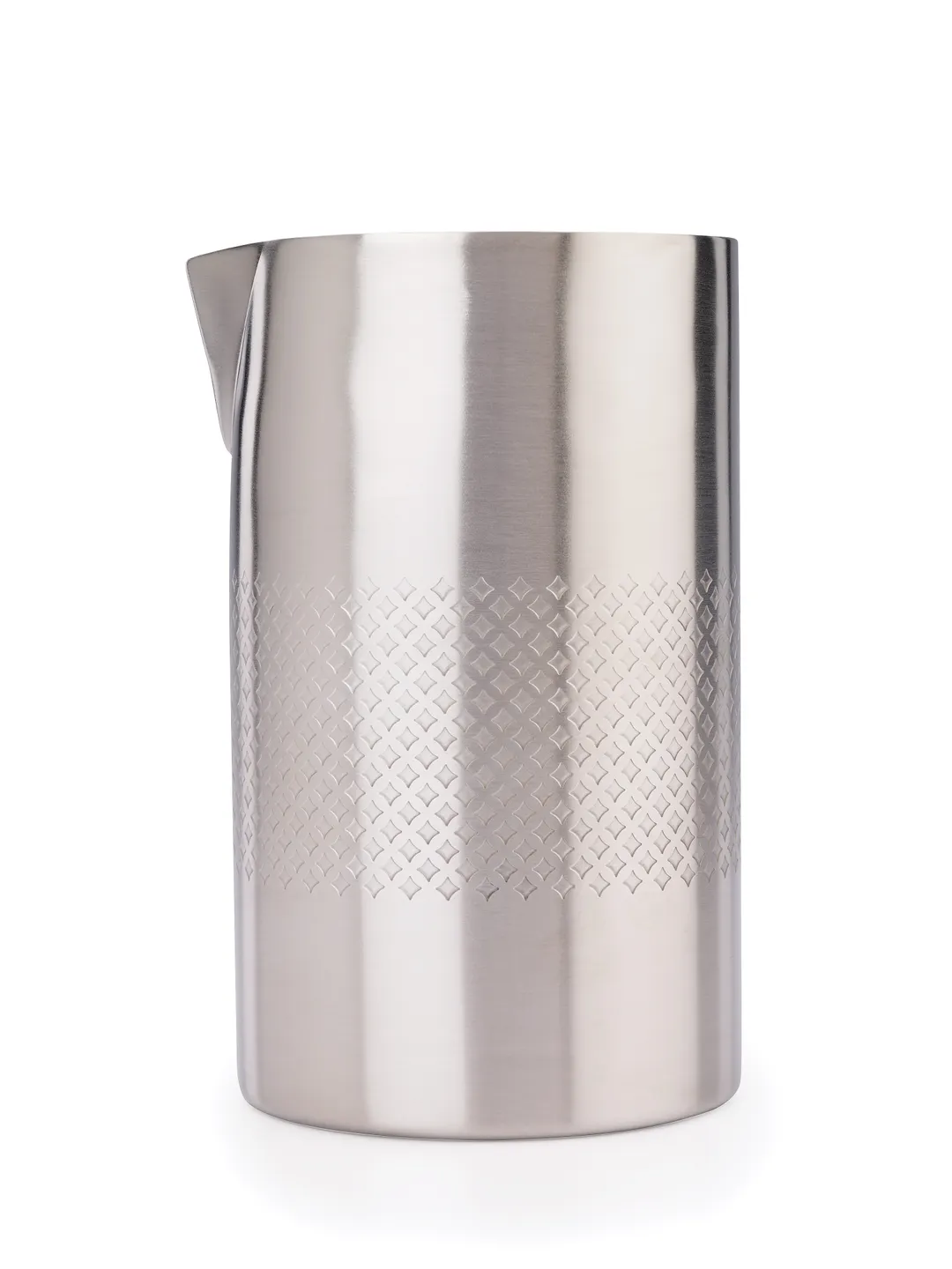 Mercer M37219 Barfly Diamond Mixing Tin 21 oz (625 ml) Double-Wall 18/8 SS, Spout, Dishwasher Safe