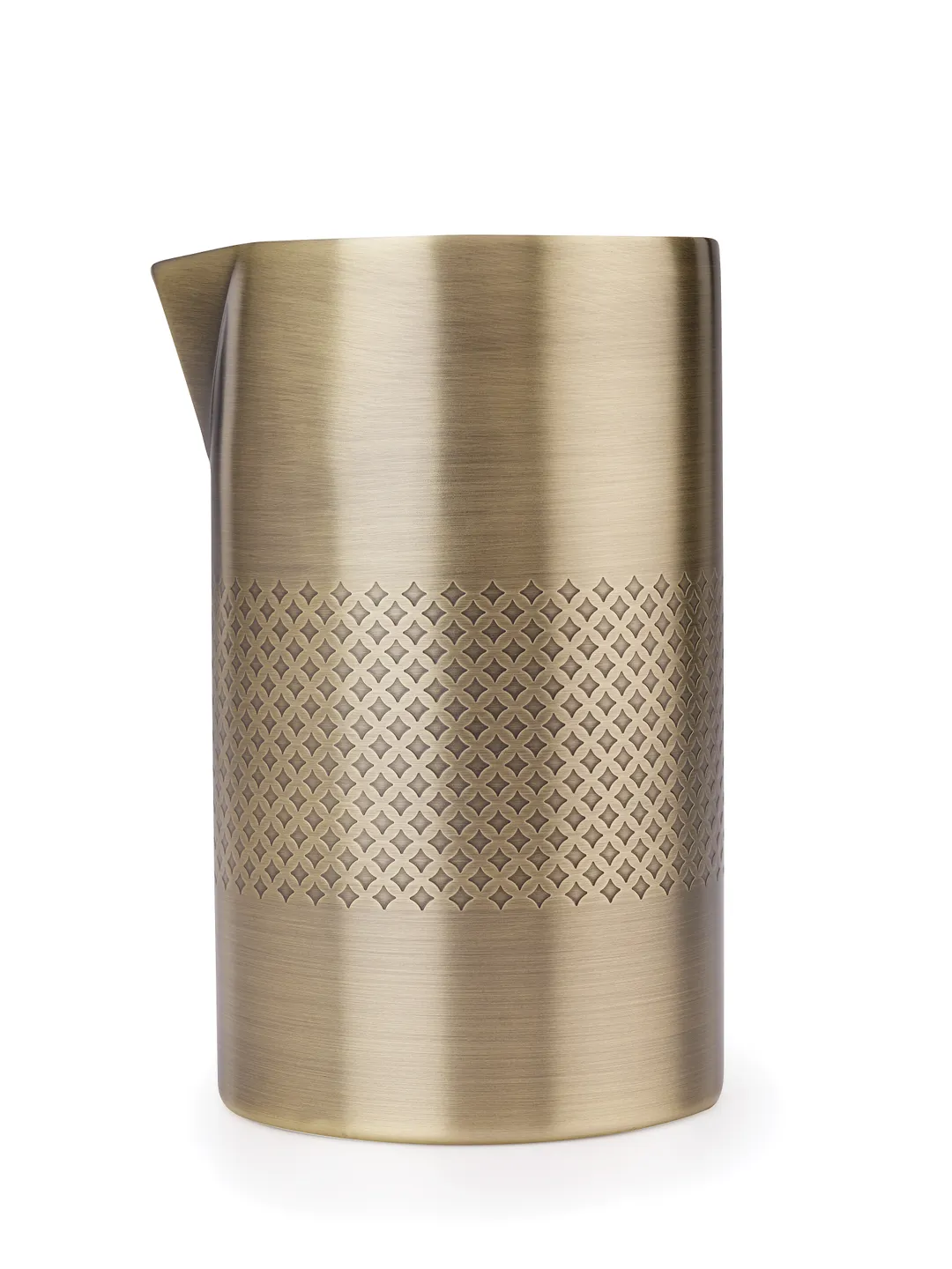 Mercer M37219ANG Barfly Diamond Mixing Tin 21 oz/625 ml Double‑Wall DW Safe 18/8 Gold