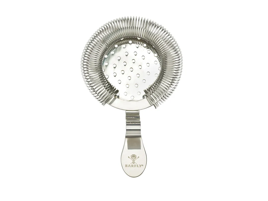 Mercer M37221 Barfly Throwing Strainer, 5-5/8" Length, Handle, Coil Spring, 18-8 Stainless Steel