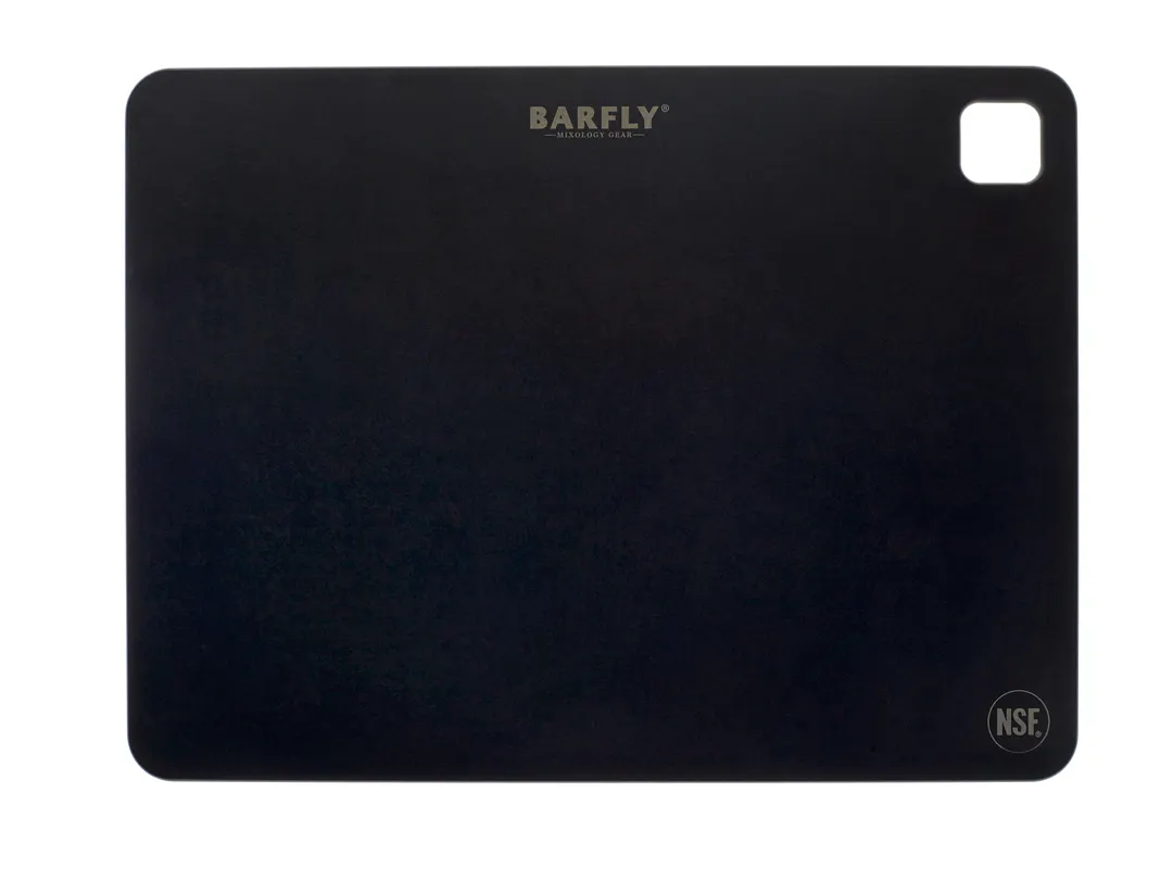 Mercer M37223BK Bar Board, Black 9" x 12" Composite Board with Transport Hole, NSF Certified