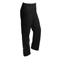 Mercer M62100BK5X 5XL Black Chef Pants – Men Poly/Cotton Twill Pleated Pockets Waist with Drawstring