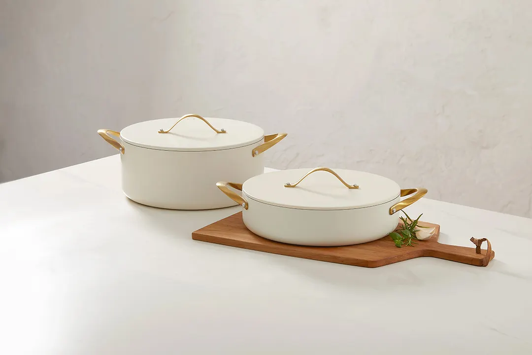 Spring USA 8756-2-28 Buffet Chafing Dish, 4‑Quart (1 gal) Ivory Finish, Heavy‑Duty Smallware for Buffet Service