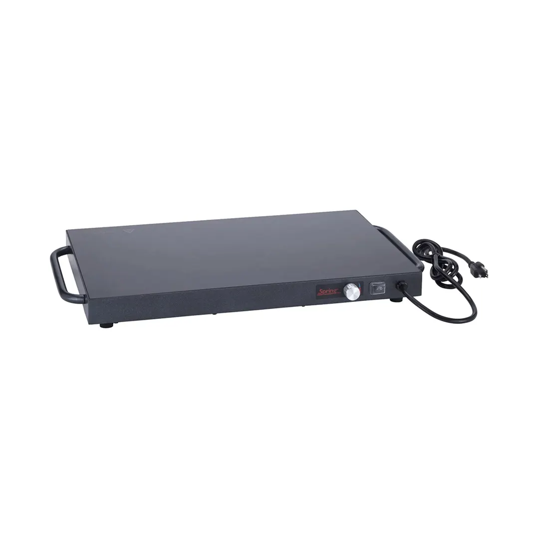 Spring USA ST-1220-T Warming Tray, 24"W x 13-3/4"D x 1-3/4", Black Titanium, Glass, 200°F, 230W 110-120V