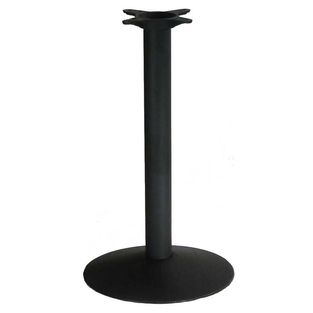 Original Wood Seating BS18R 18" Dia. Stamped Steel Table Base, Black Powder Coat, Dining Height