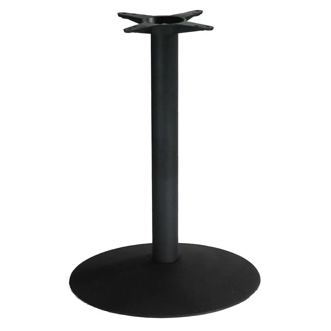 Original Wood Seating BS22R 22" Dia. Stamped Steel Table Base, Dining Height, Black Powder Coat Finish