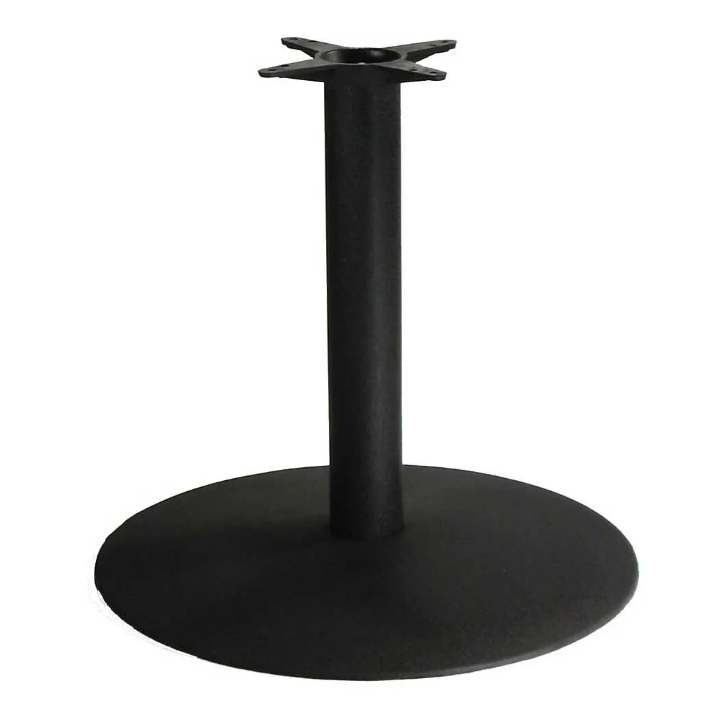 Original Wood Seating BS30R 30" Dia. Stamped Steel Table Base, Dining Height, Black Powder Coat Finish