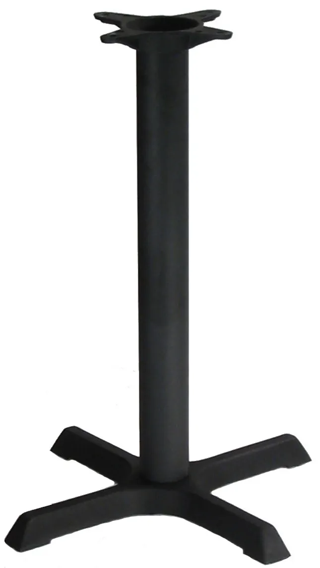 Original Wood Seating BS3636 36x36 Inch Dining Height Stamped Steel Table Base, Black Powder Coat Finish