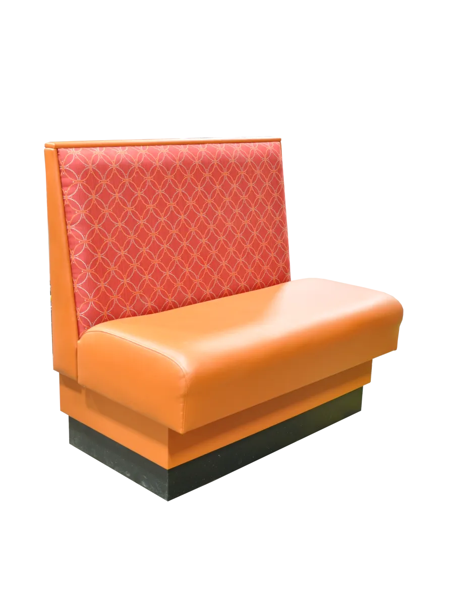 Original Wood Seating PB-WB-42 42"H Upholstered Wall Bench, Priced per Foot, Plywood & Solid Wood Frame