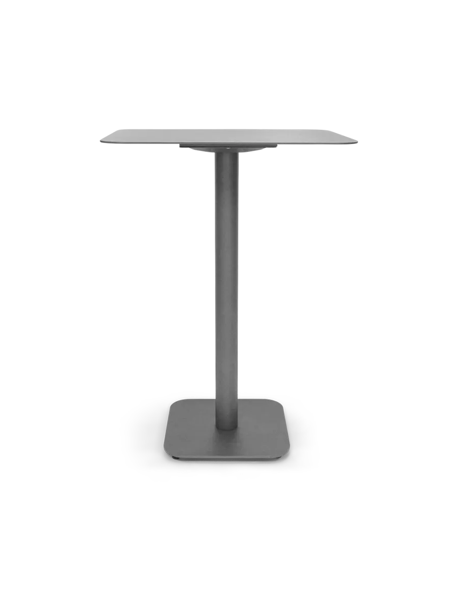 Original Wood Seating SOL-T2430 24x30 Rectangular Aluminum Outdoor Table, Anthracite Steel Base