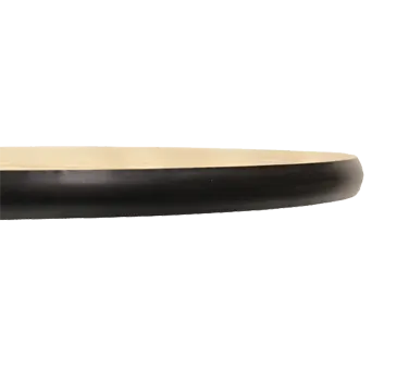 Original Wood Seating TTS42R GR1 42" Round Laminate Table Top, Black Vinyl T-Mold Edge