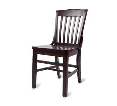 Original Wood Seating W35 SW Solid European Beech Wood Slat Back Side Chair