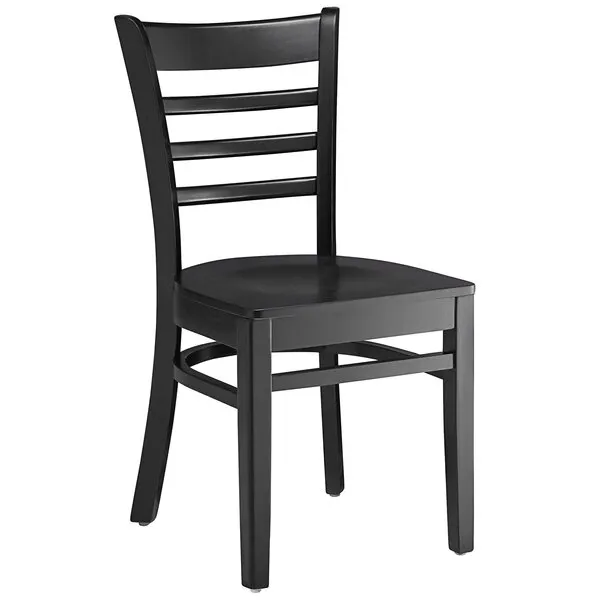 Original Wood Seating W41 SW Solid Wood Ladder Back Side Chair, European Beech Wood Frame